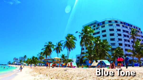 Blue tone